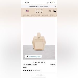 Beis - Limited Edition The Naturals Sling in Beige